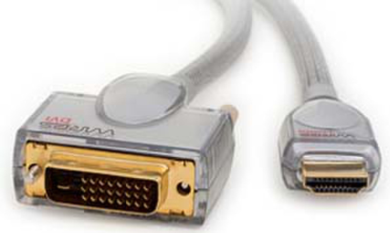Techlink 2m HDMI/DVI-D 2m HDMI DVI-D Grey
