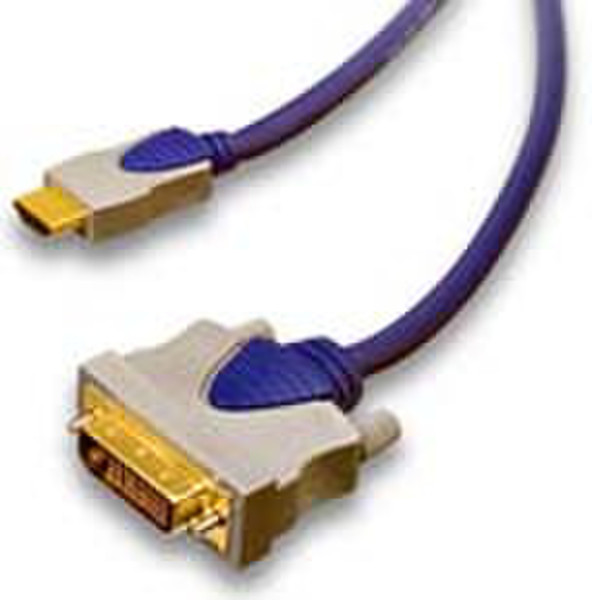 Techlink 5m HDMI/DVI-D 5м HDMI DVI-D Синий