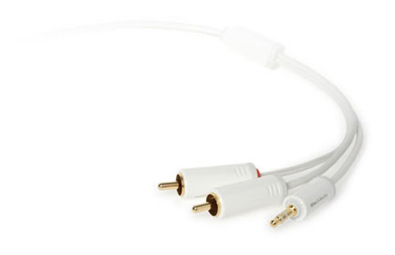 Techlink WiresMEDIA, 3.5mm - 2 x RCA 1м 3.5mm 2 x RCA Белый
