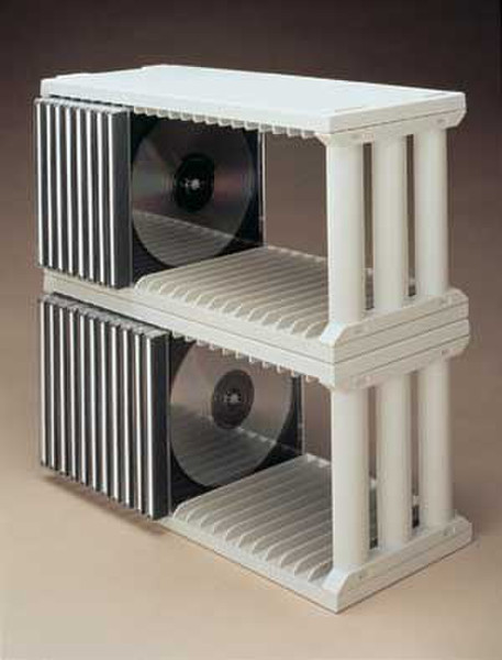 Fellowes Stackable CD Rack Platinum