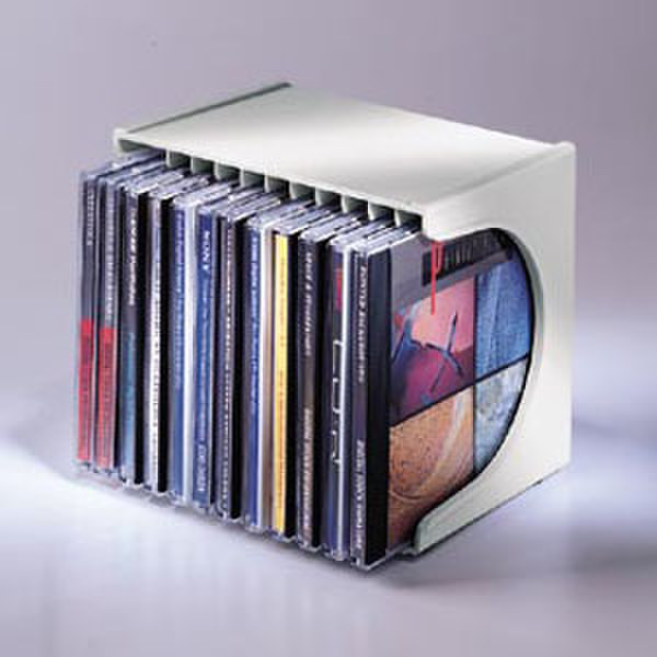 Fellowes CD Cube 12 Capacity - Platinum Platinum