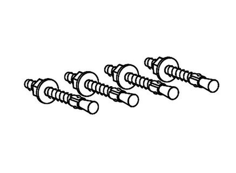 Ergotron Attachment Options Hardware Kit for Base (4) concrete stud anchors