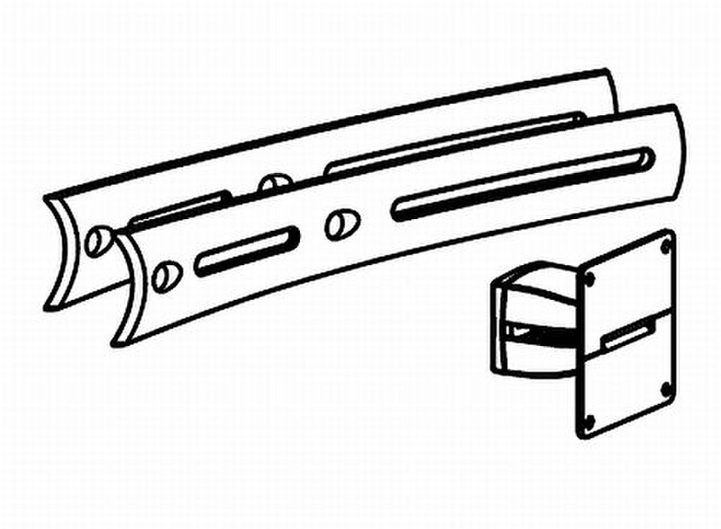 Ergotron 200 Series Dual-to-Triple Horizontal Crossbar Upgrade Kit. Grey.