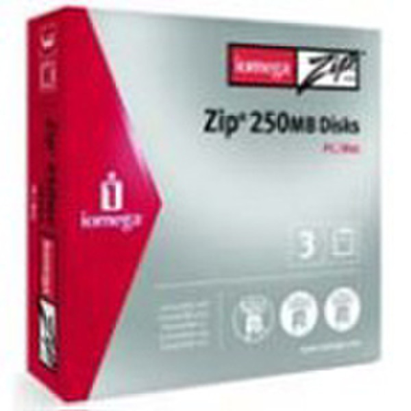 Bernoulli Zip disk 250Mb DOS/MAC (3) 250MB zip disk