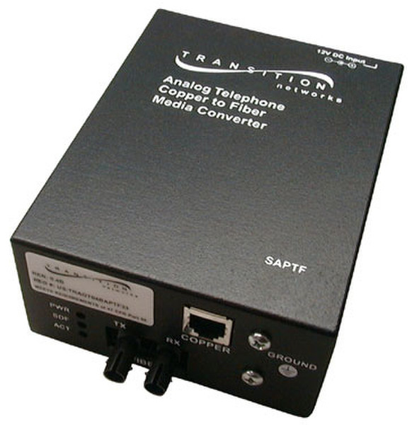 Transition Networks SAPTF3314-115 1310нм Single-mode Черный сетевой медиа конвертор