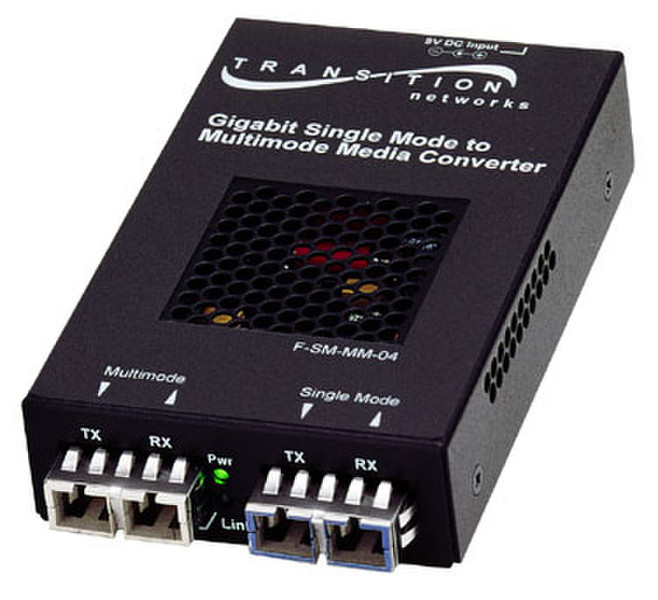 Transition Networks SFMFF1314-220 1000Mbit/s 850nm Multi-mode,Single-mode Black network media converter