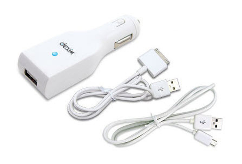 Dexim 11407 Auto White mobile device charger
