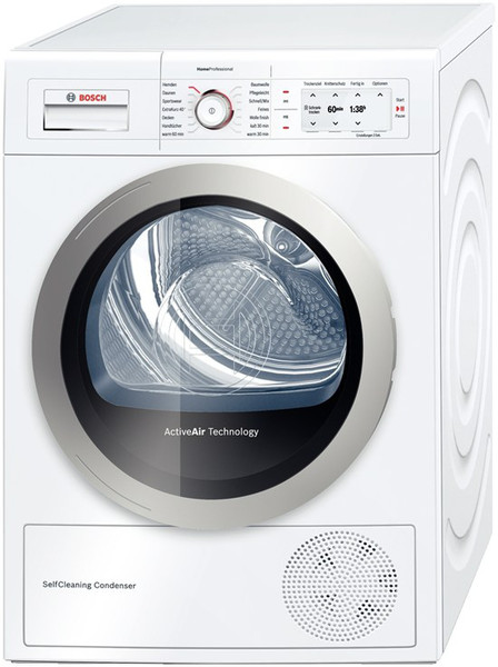 Bosch WTY86700 freestanding Front-load 8kg A+ White tumble dryer