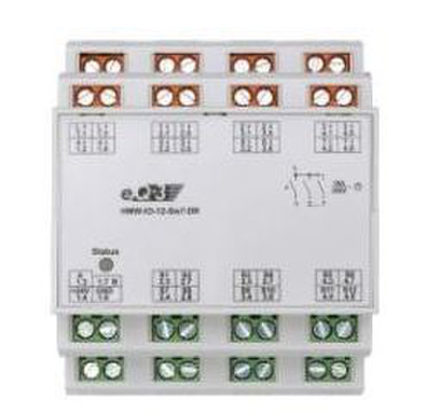 M-Cab RS 485-I/O module 12-channel in, 7-channel switch actuator, DIN rail mount