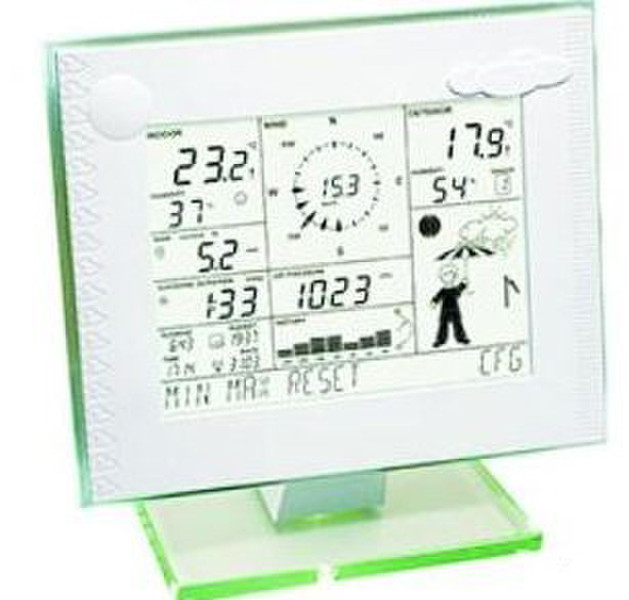 M-Cab Radio-controlled weather data center WDC 7000 Grey,White weather station