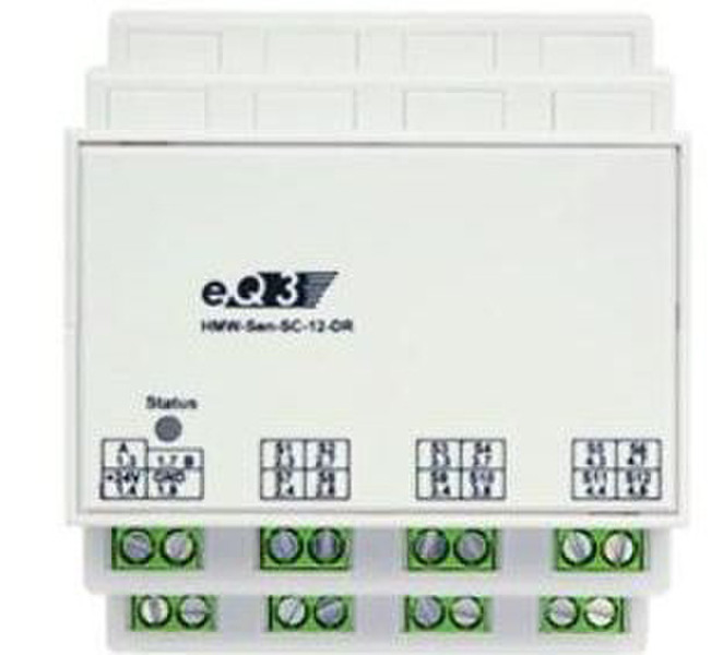 M-Cab RS485 shutter contact 12-channel, DIN rail mount