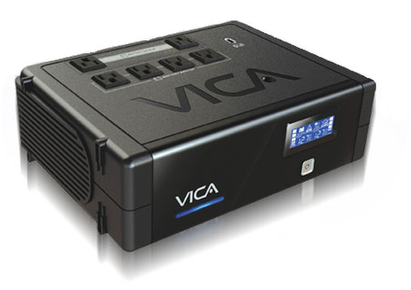 Vica B-FLOW Revolucion 500 500VA 8AC outlet(s) Black uninterruptible power supply (UPS)