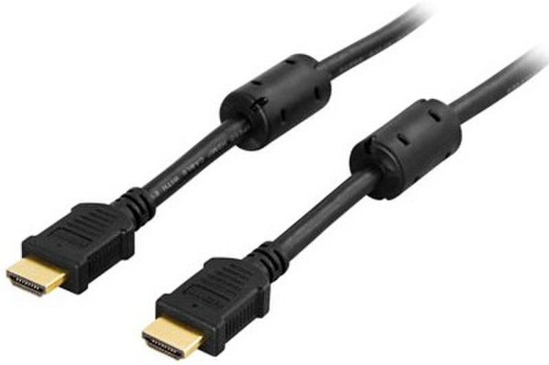 Deltaco HDMI-1005 0.5m HDMI HDMI Schwarz HDMI-Kabel