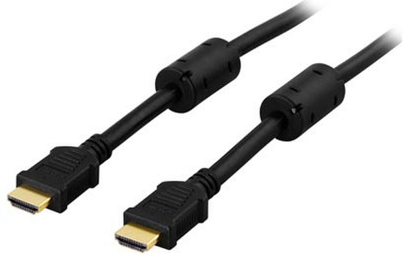 Deltaco HDMI-108 15м HDMI HDMI Черный HDMI кабель