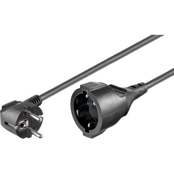 Deltaco DEL-112E 10m Black power cable