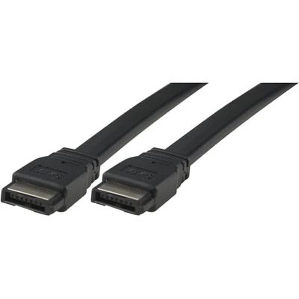 Deltaco 0.2m SATA/SAS 0.2m SATA II SATA II Black SATA cable