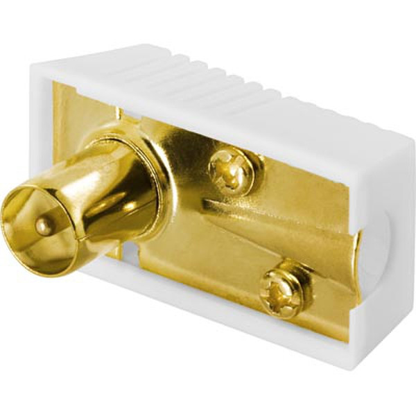 Deltaco DEL-661 1x 9.5mm M Gold,White wire connector