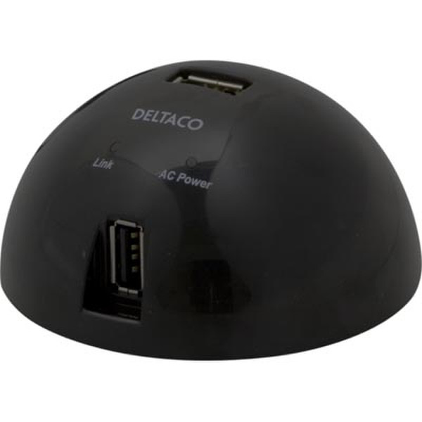 Deltaco USB Hub 480Мбит/с Черный