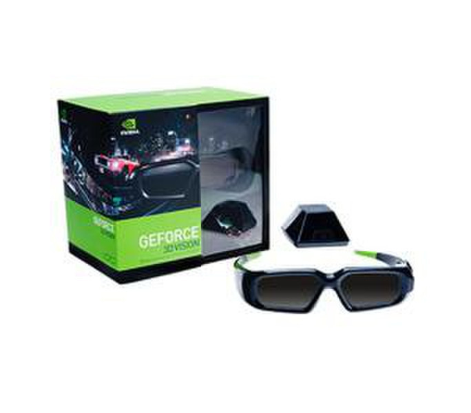 Nvidia NVD-GAFAS3D Черный, Зеленый стереоскопические 3D очки