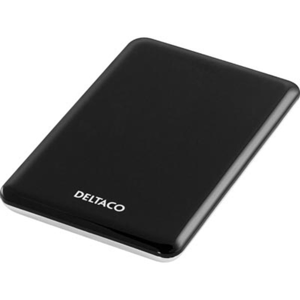 Deltaco MAP-HL22U 2.5" USB powered Black,Silver storage enclosure