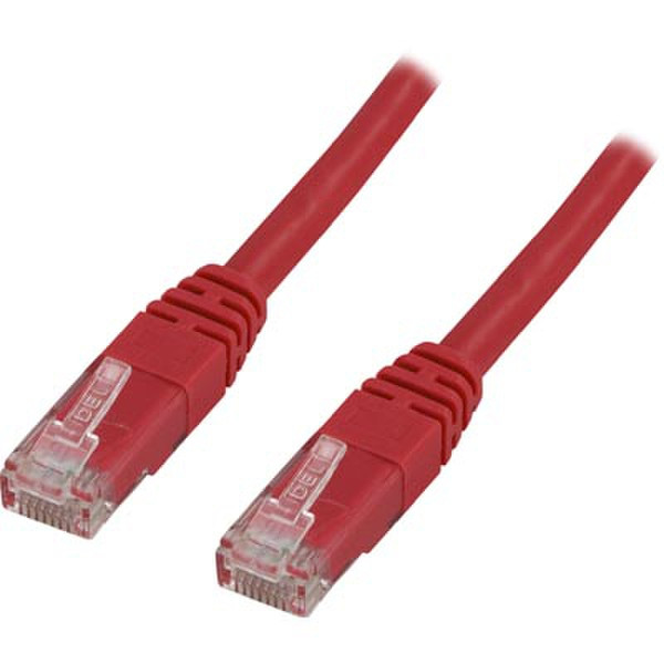 Deltaco R1-TP 1m Rot Netzwerkkabel