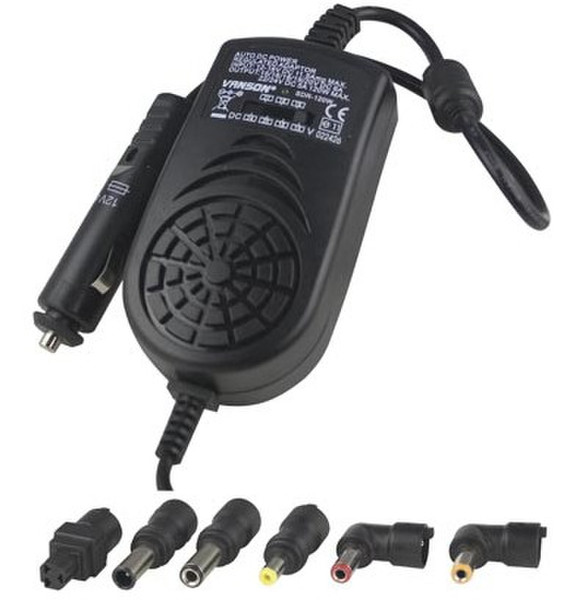 Deltaco SDR-120W Auto Black mobile device charger