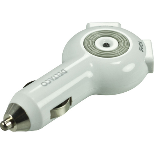 Deltaco USB-CAR15 Авто Белый адаптер питания / инвертор
