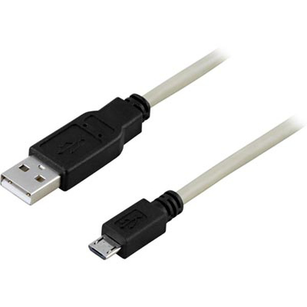 Deltaco USB-299 0.25м USB A Micro-USB B кабель USB