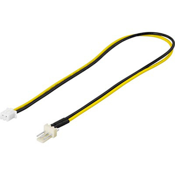 Deltaco SSI-23 3-pin 2-polig Schwarz, Gelb Kabelschnittstellen-/adapter