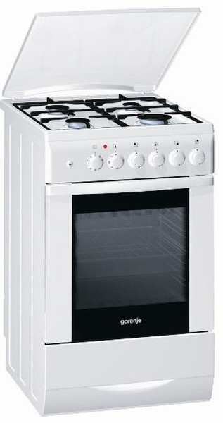 Gorenje K734W Отдельностоящий Gas hob A Белый кухонная плита