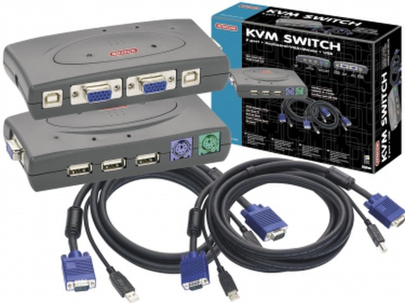 Sitecom USB 2 Port KVM Switch Kit KVM switch