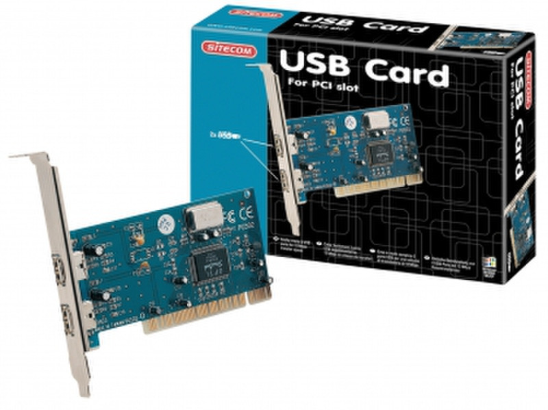 Sitecom USB Card 2 Port interface cards/adapter