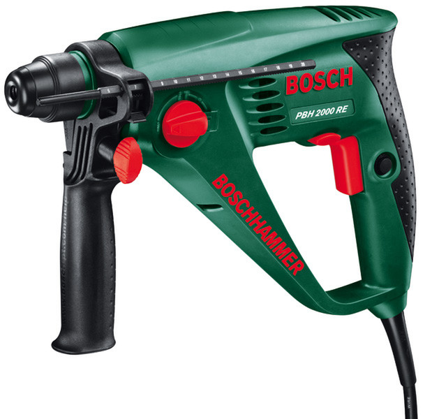 Bosch PBH 2000 RE 550W Schlüssel Schwarz, Grün, Rot Bohrhammer