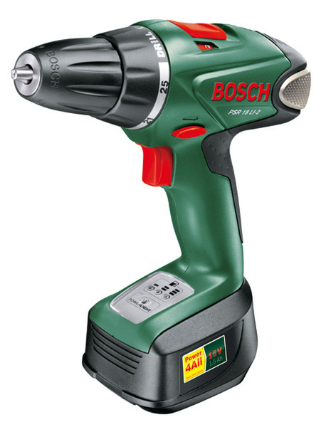 Bosch PSR 18 LI-2 Pistol grip drill Lithium-Ion (Li-Ion) 1550g Green
