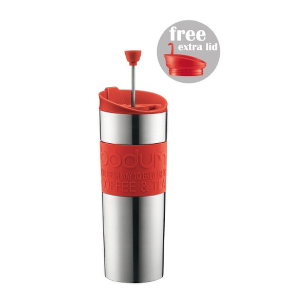 Bodum Travel Press Set Vacuum coffee maker 0.45L Red