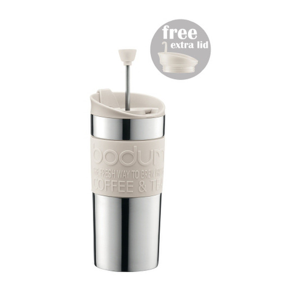Bodum Travel Press Set Vakuum-Kaffeemaschine 0.35l Weiß