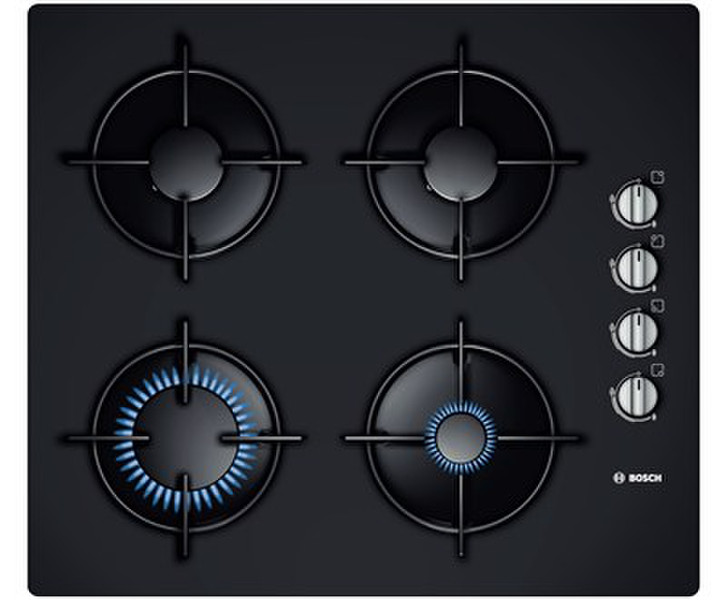 Bosch POP616B10E Eingebaut Gas Schwarz Kochfeld