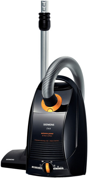 Siemens VSZ6XTRM11 Cylinder vacuum 5L 1800W Black,Grey,Orange vacuum