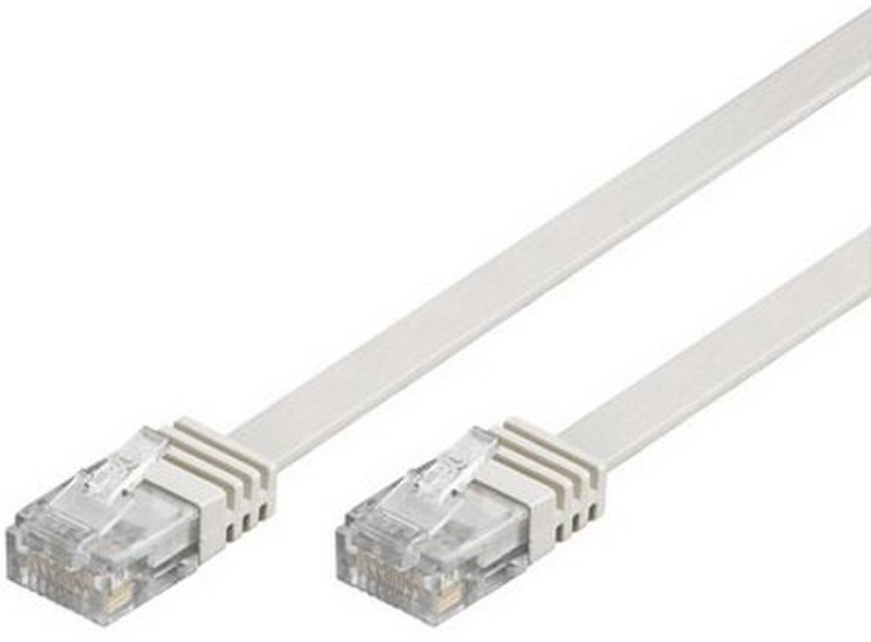 Deltaco TP-61V-FL 1m White networking cable