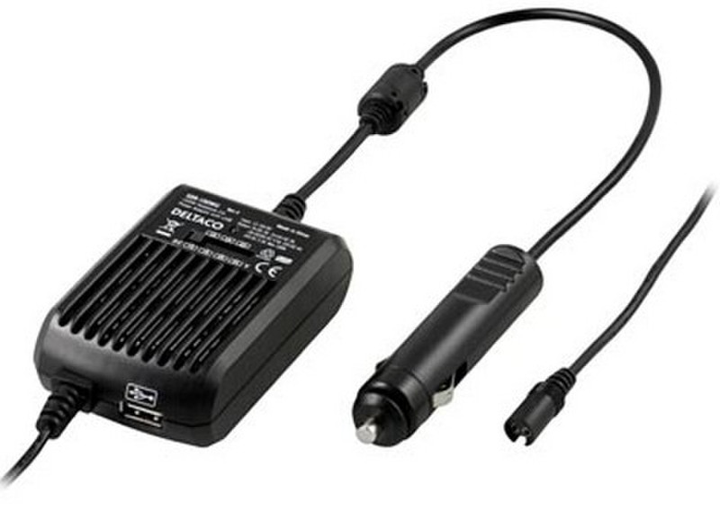Deltaco SDR-100WU Auto Black mobile device charger