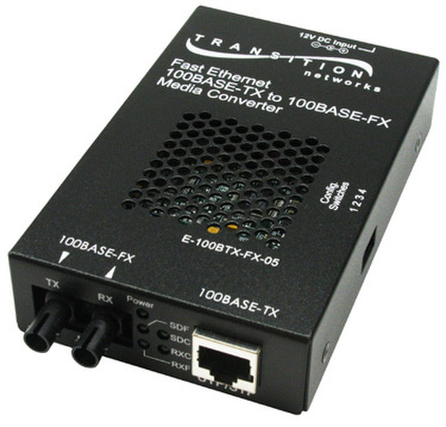 Transition Networks E-100BTX-FX-05(XL) 100Мбит/с 1310нм Single-mode сетевой медиа конвертор