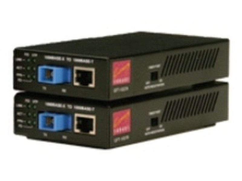 Canary CCM-1241-SM 100Мбит/с 1310нм Single-mode Черный сетевой медиа конвертор