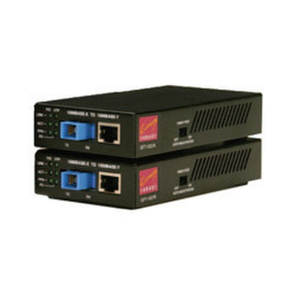 Canary CN-1037A 1000Mbit/s 1550nm Single-mode Black network media converter