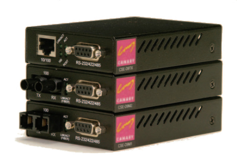 Canary CSE-D9M1 1310нм Multi-mode Черный сетевой медиа конвертор