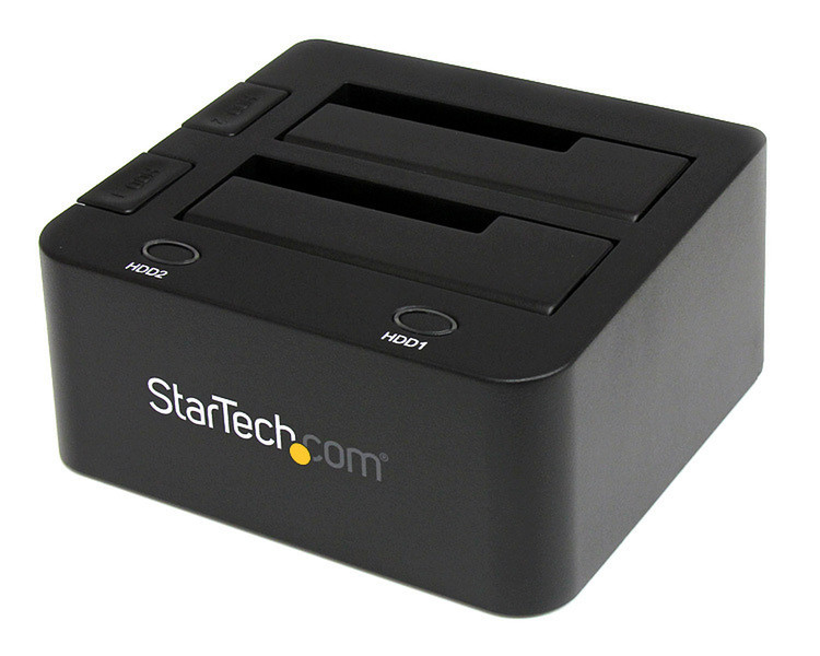 StarTech.com SATDOCK2U3GB Black notebook dock/port replicator