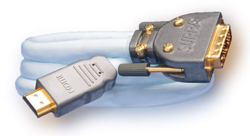 Supra 1001100179 12м HDMI DVI-D Синий адаптер для видео кабеля
