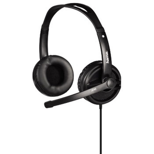 Hama HS-425 Binaural Kopfband Schwarz Headset