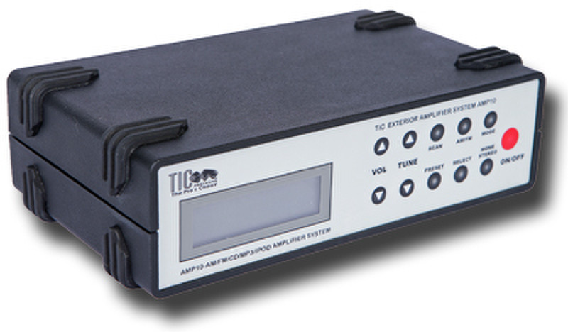 TIC Corporation AMP10 4.0 Auto Verkabelt Schwarz, Silber Audioverstärker