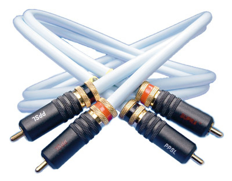 Supra 1001901352 1м 2 x RCA Синий аудио кабель