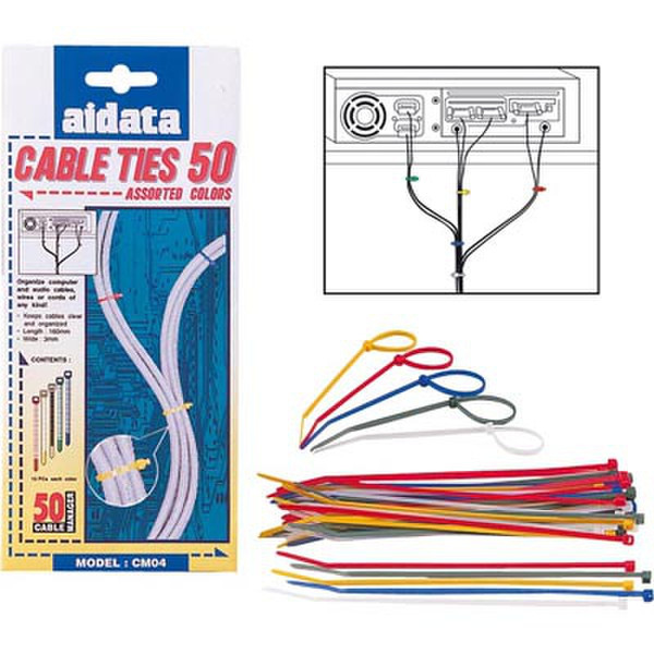 Deltaco CM04 стяжка для кабелей